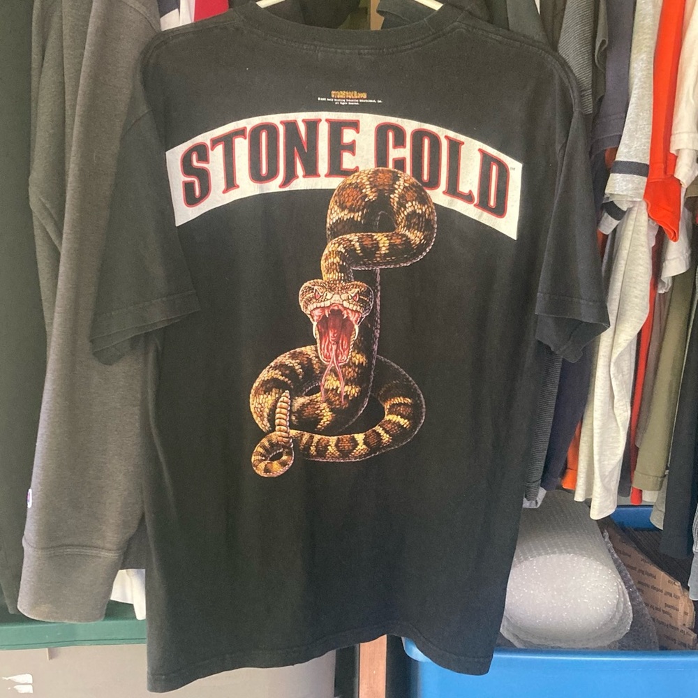 Vintage 2001 Stone Cold Steve Austin Do Unto Others Snake Tee